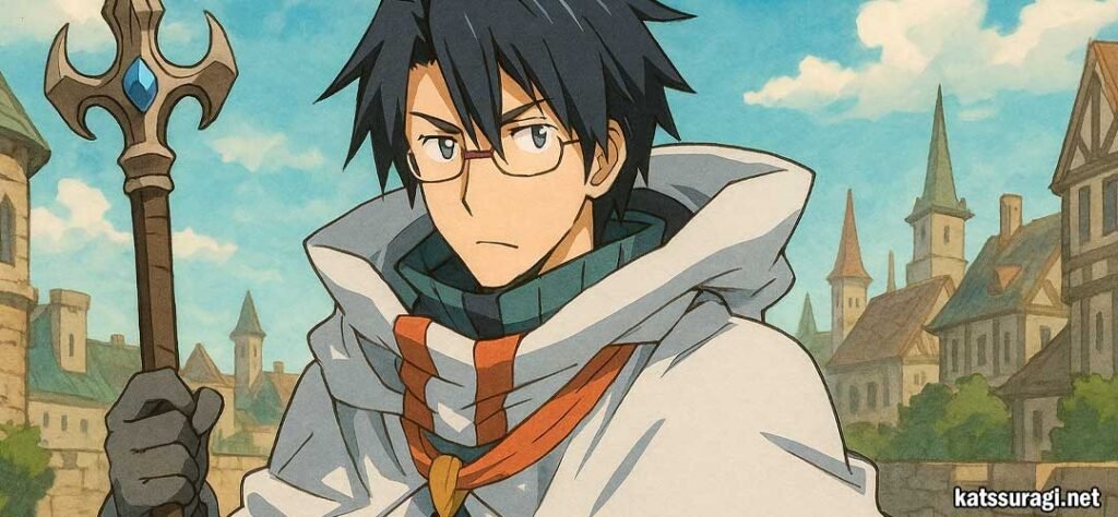 imágen de shiroe, protagonista del anime log horizon