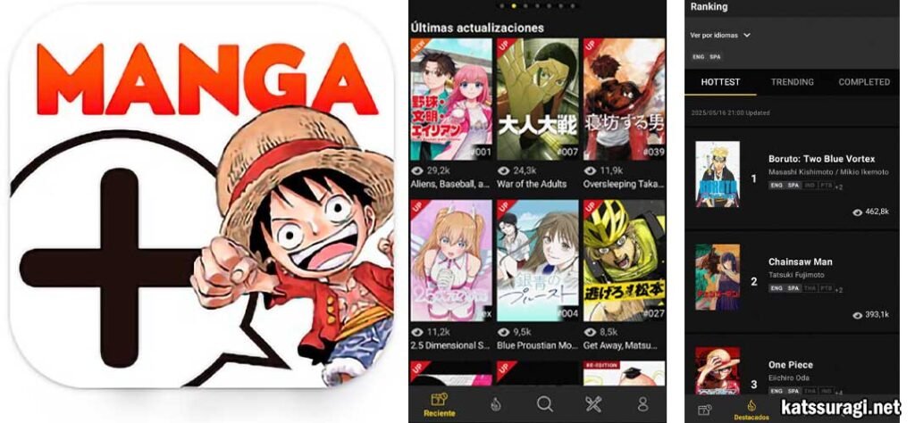 manga plus app para leer manga en español
