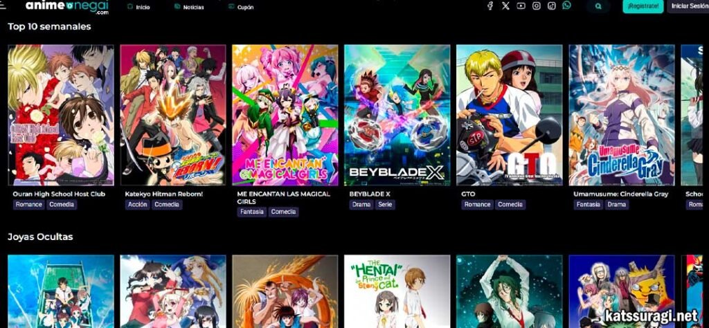 plataforma anime onegai para ver anime